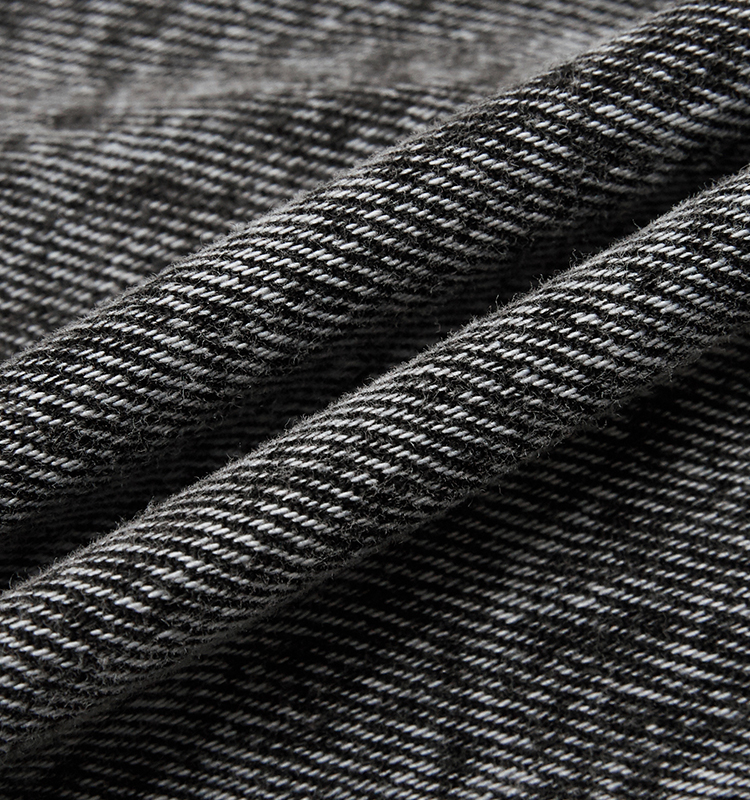 moco宽松短款复古钻扣黑色洗水牛仔短外套 摩安珂 牛仔黑色 xs