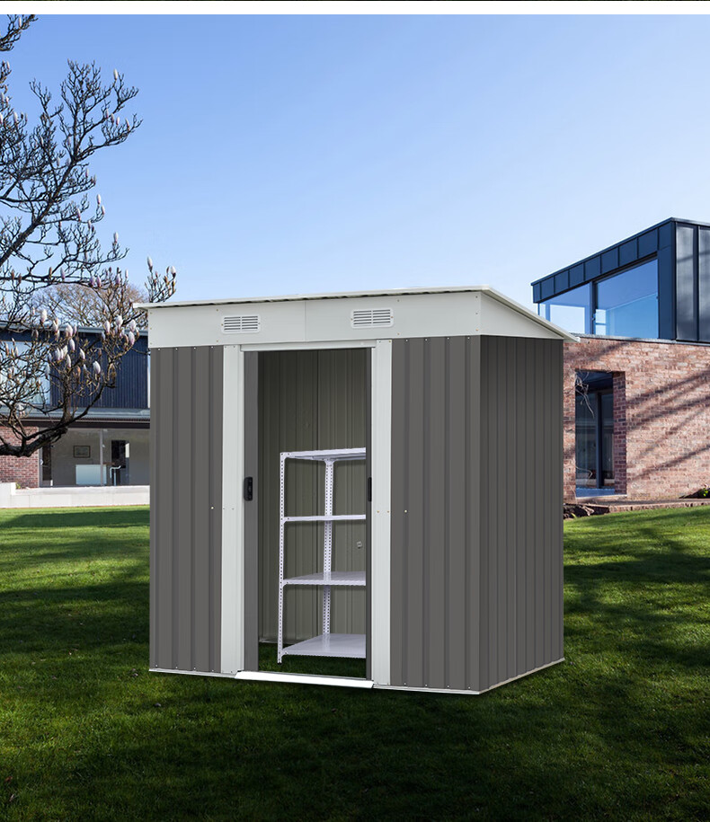 移动房子两室一厅 户外花园储物房工具房防雨防晒简易屋杂物间移动小