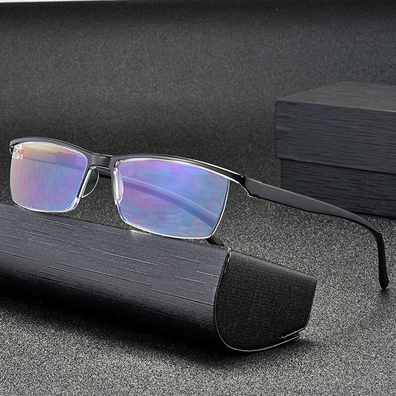 日本一体老花镜男女防蓝光高清时尚便携轻便中老年老花眼镜 防蓝光200