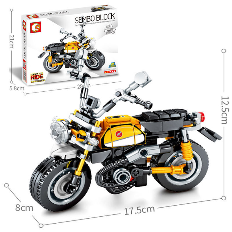 402pcs Technic Mini Motorcycle Motorbike Building Blocks Bricks Model Toy 7071NO
