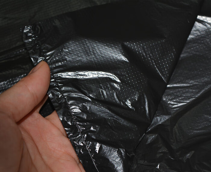 大中小号黑色塑料袋子加厚背心袋手提方便袋马夹袋家用垃圾袋3554亮黑