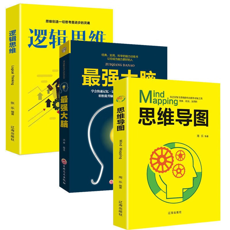风暴记忆术思维导图逻辑思维脑力开发训练书 强大脑三本组合》鸿雁