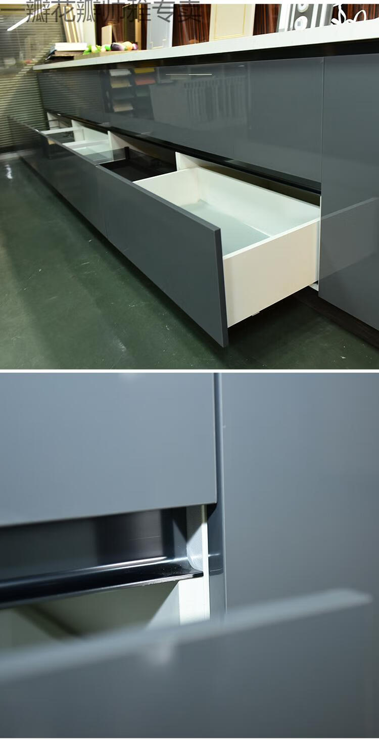 隐藏式柜门把手橱柜柜体免拉手柜门型材隐形铝合金铝材隐藏式地柜暗