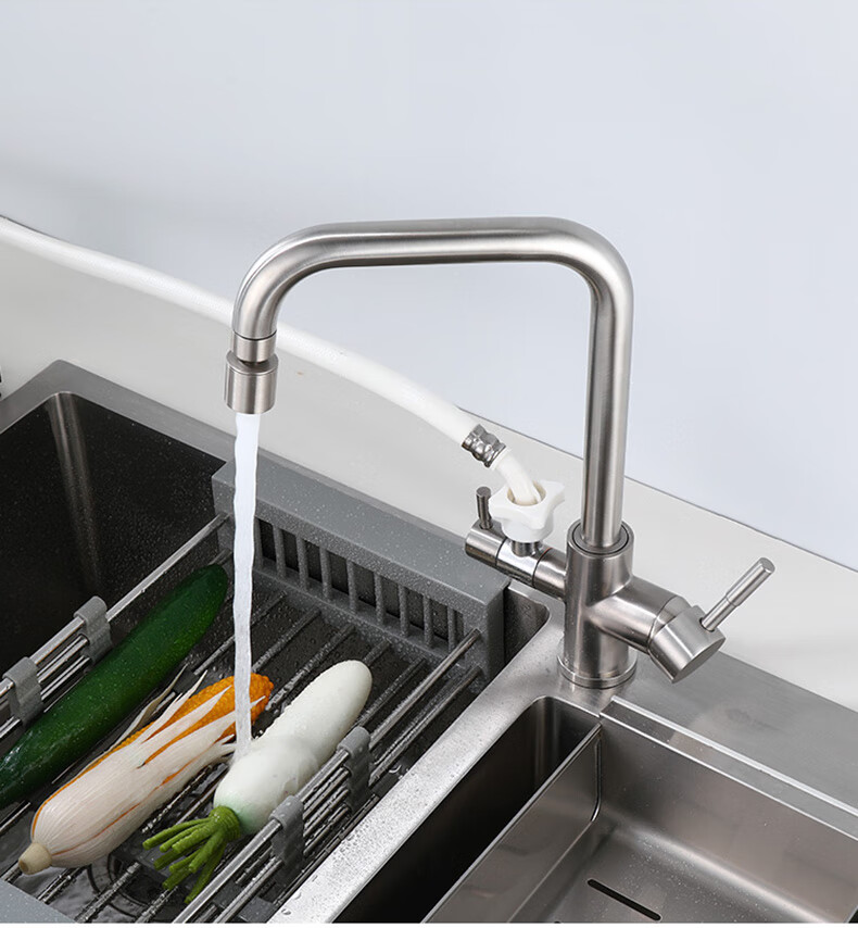 欣冝媛洗碗机水龙头厨房水槽接洗碗机水龙头冷热家用4分6分多功能三通