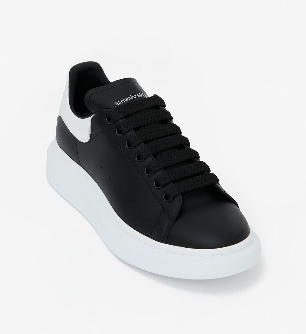 alexander mcqueen 亚历山大麦昆男鞋 牛皮男士小白鞋阔型休闲运动鞋