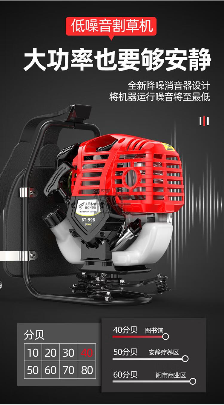 割草机汽油机背负式小型家用多功能农用开荒松土除草神器lanrofer1四