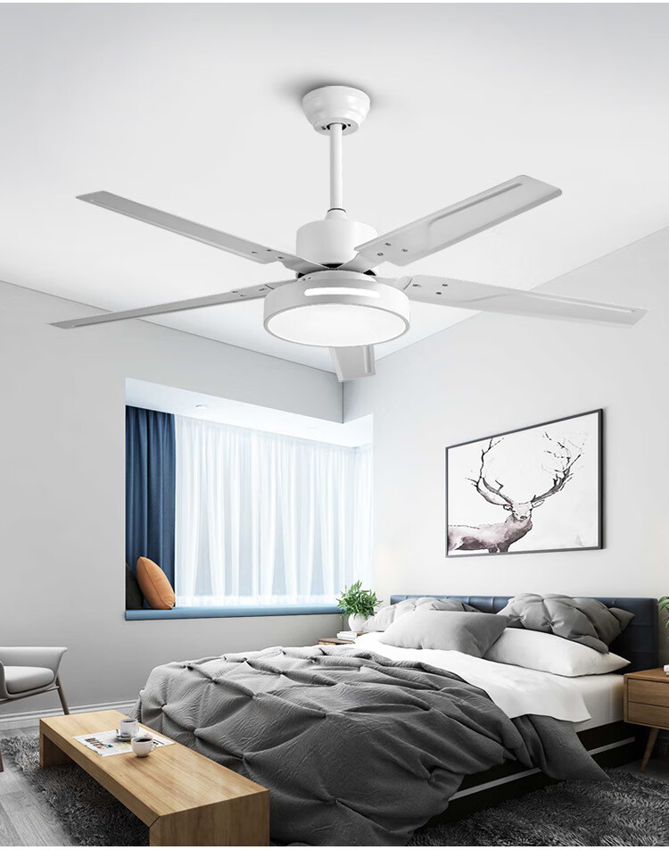 松下(panasonic)吸顶灯餐厅风扇灯吊扇灯客厅家用铁叶带灯电风扇吊灯