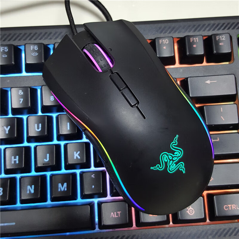 雷蛇(razer)razer雷蛇曼巴眼镜蛇精英版有线电竞电脑游戏机械鼠标吃鸡