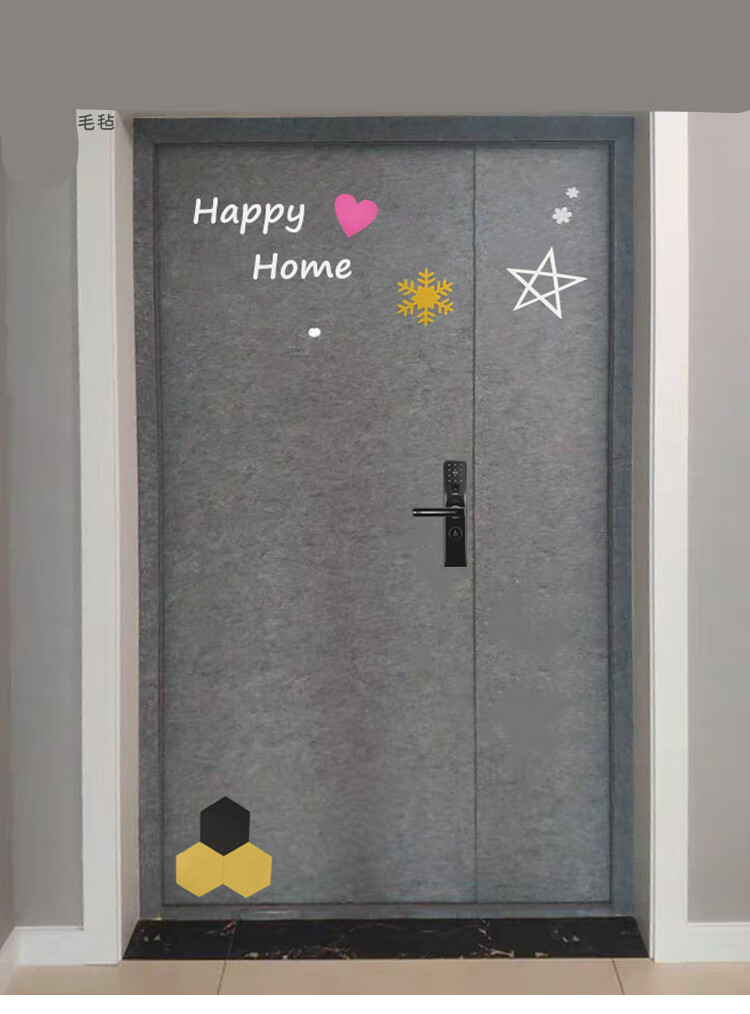 隔音门贴大门 门贴纸自粘防盗入户门宿舍卧室旧木家具翻新改色北欧