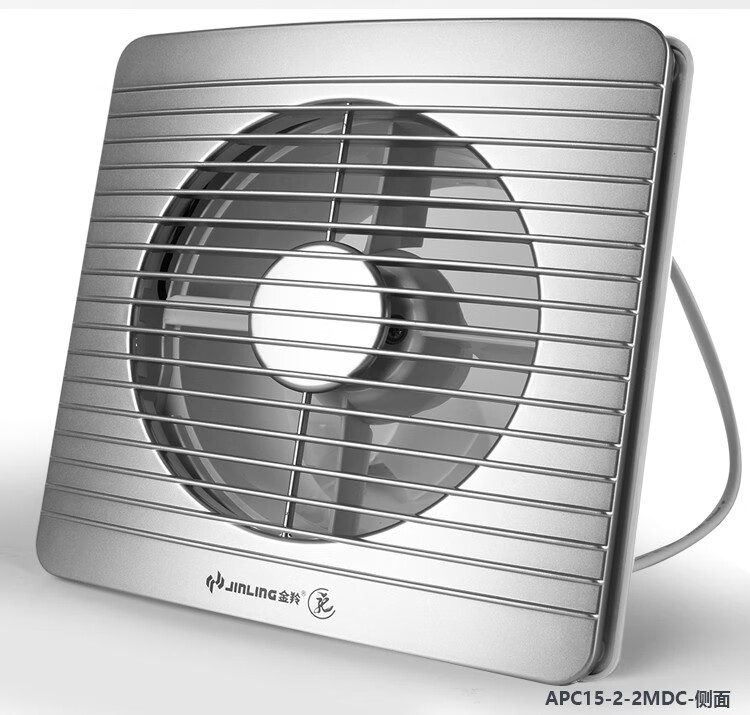 变频排气扇 4/6/8寸玻璃卫生间墙壁防厕所浴室抽风机排风扇 4寸带防蚊