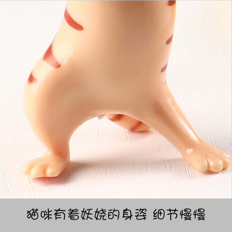 日本qualia妖娆猫笔架猫猫笔架妖娆喵可爱举笔的咪骚猫笔架猫托架文具