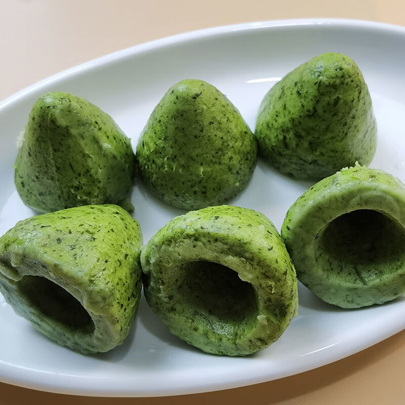 手工荠菜窝窝头早餐速冻绿色营养食品配杂粮野菜代餐五谷杂粮窝头荠菜