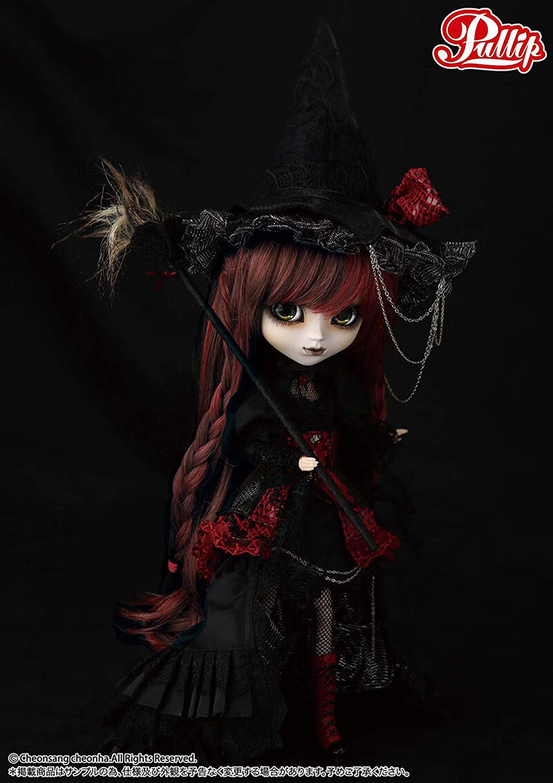 朵儿的世界 日本pullip普利普人偶娃娃 wilhelmina暗黑女巫p-097 全新