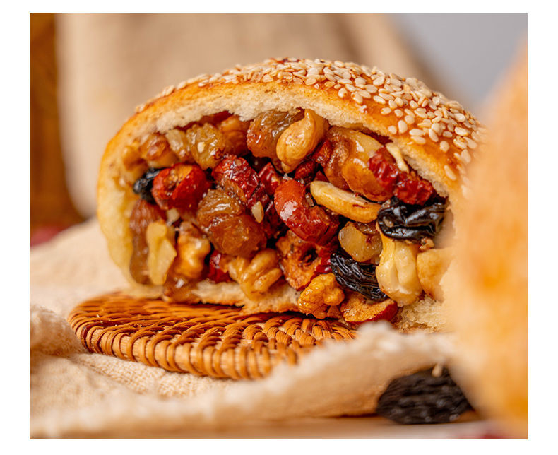 新疆特产坚果手把馕零食坚果仁烤馕糕点心早餐果仁手把馕3个尝鲜饢饢