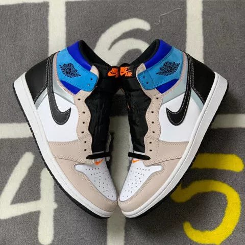 【官方旗舰】aj男女款airog乔1原型可剪裁高帮篮球鞋dc6515100 秋冬款