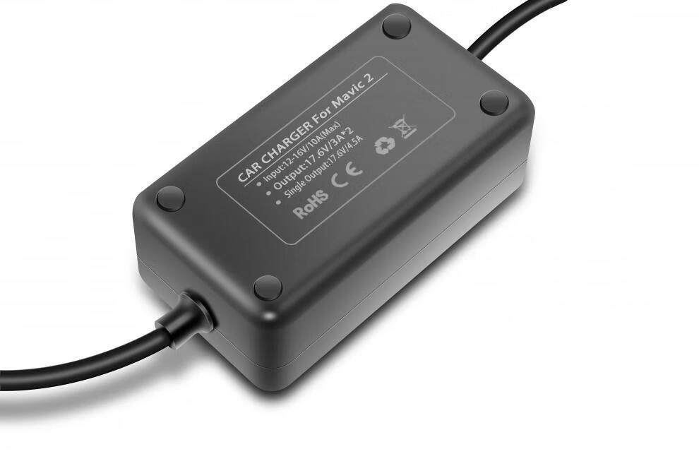 适用于大疆御air 2车充mavic 2pro电池mini车载充电器usb快充配件