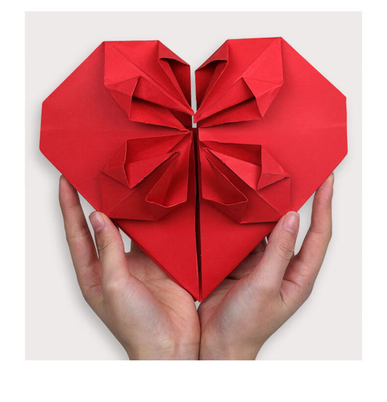 折纸a4a3大红色硬卡纸4k8k大张双面红色加厚手工纸a480克红色折纸50张