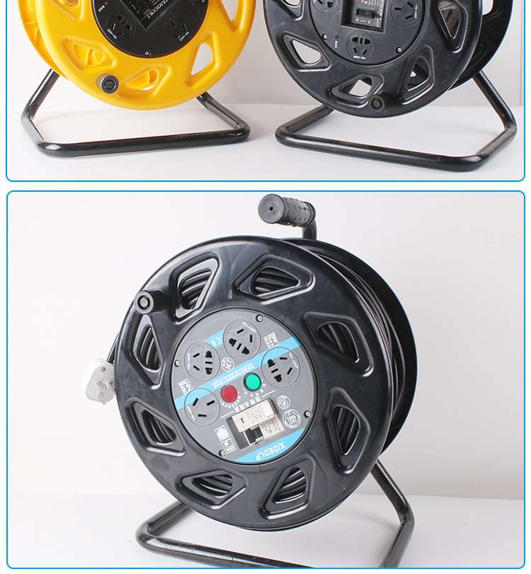 线滚子线滚子绕线盘线轱辘电线收纳绞盘收纳架电线收纳盘50米卷线器滚