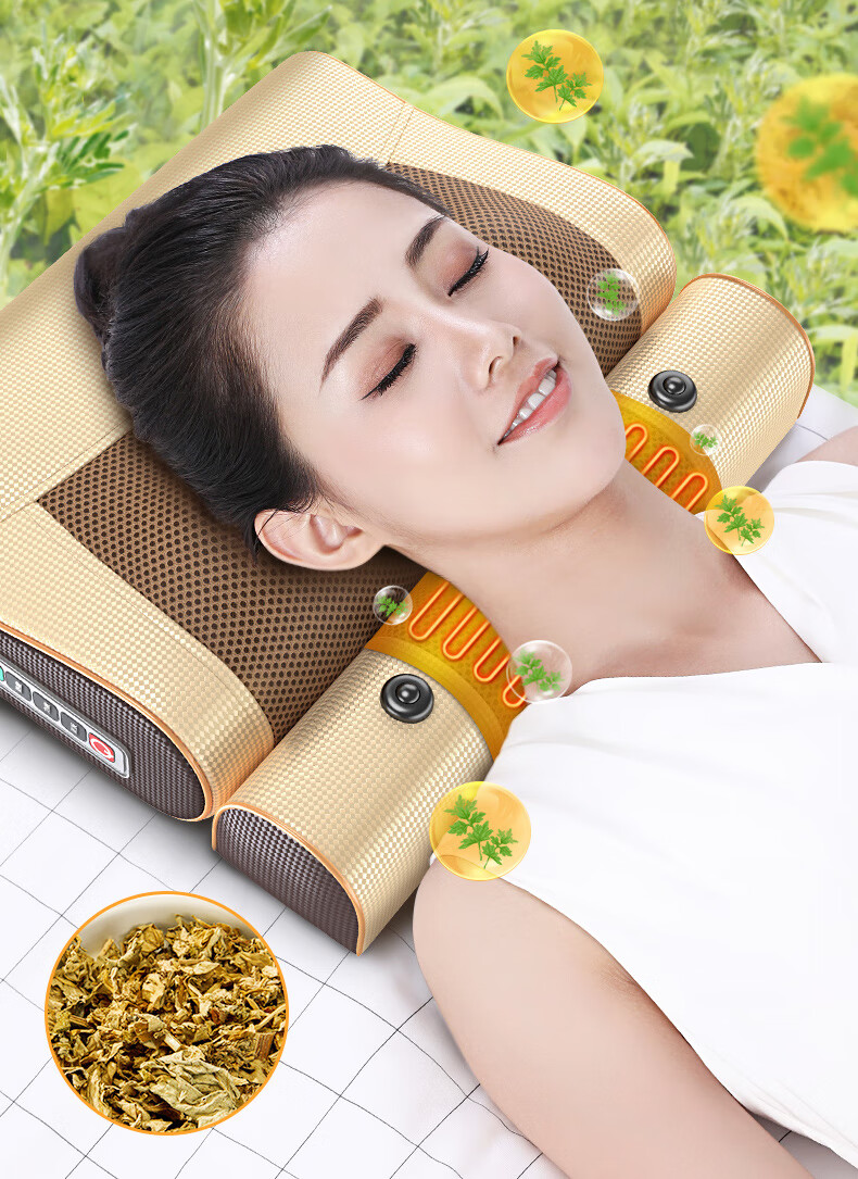 颈椎按摩器多功能电动肩颈仪肩部背部腰部家用脖子枕头神器尊享版3档