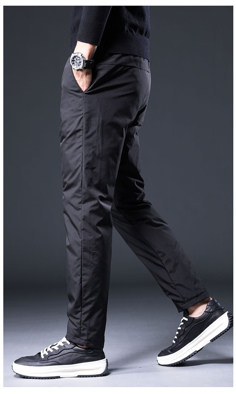 品牌高端品牌羽绒裤男士轻便薄款零下40度外穿裤子防风防水加厚棉裤