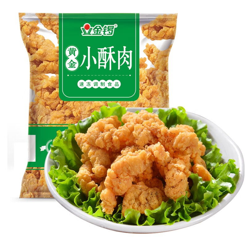 金锣 小酥肉1kg裹粉鸡胸肉油炸猪肉农家休闲小吃加火锅酥肉食材私房菜