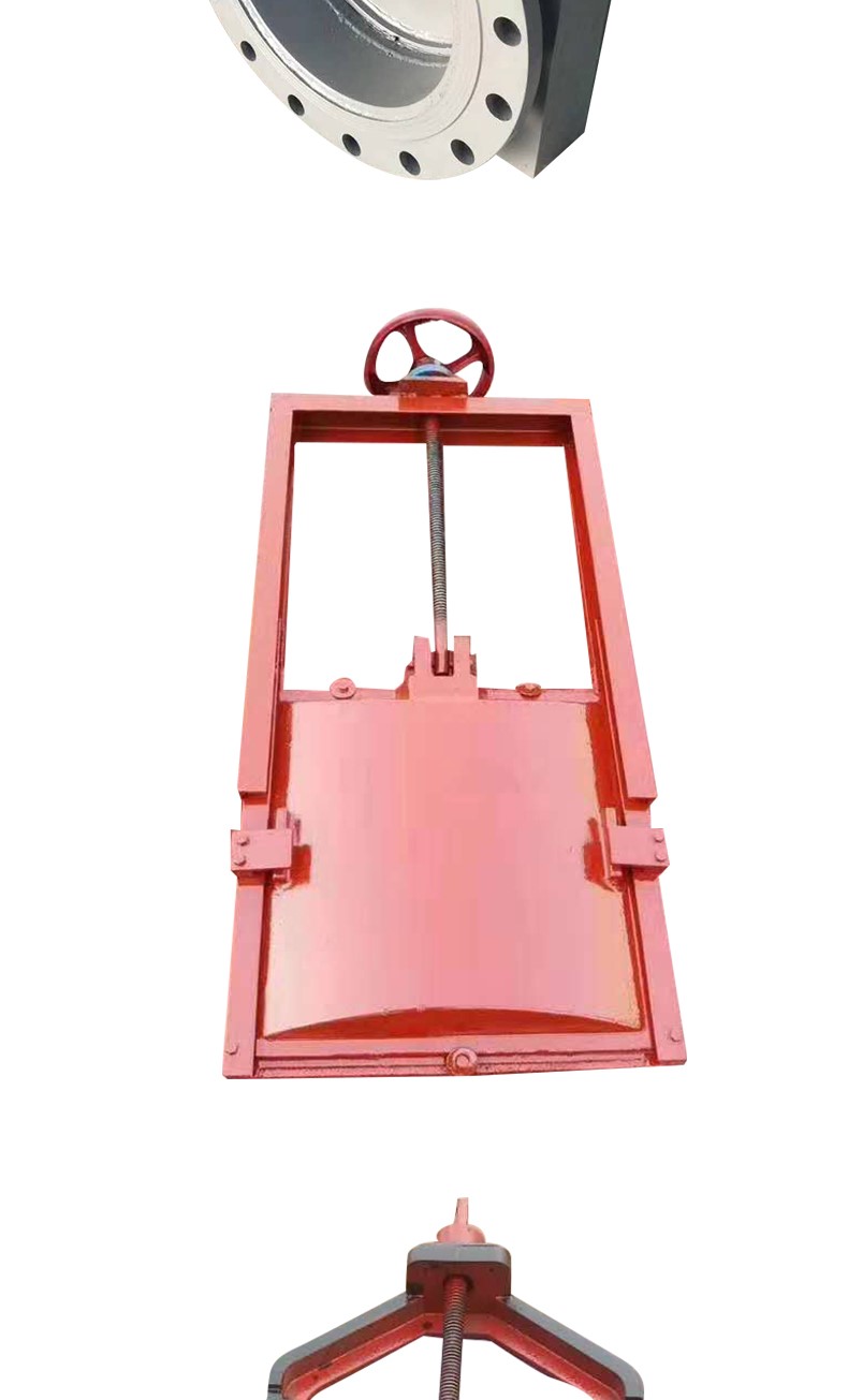 手电两用螺杆式河道闸门钢制铸铁水库一体式闸门闸阀 5吨手摇【图片