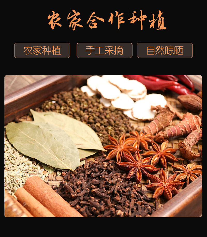 香料调料大料调味料炖肉花椒茴香辣椒八角桂皮香叶组合卤料包大全十件
