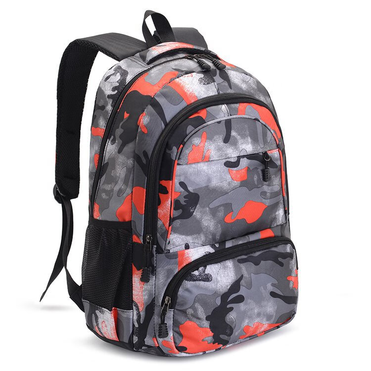 男士双肩包韩版潮流旅行休闲女简约时尚电脑包中学生书包 蓝色 19寸