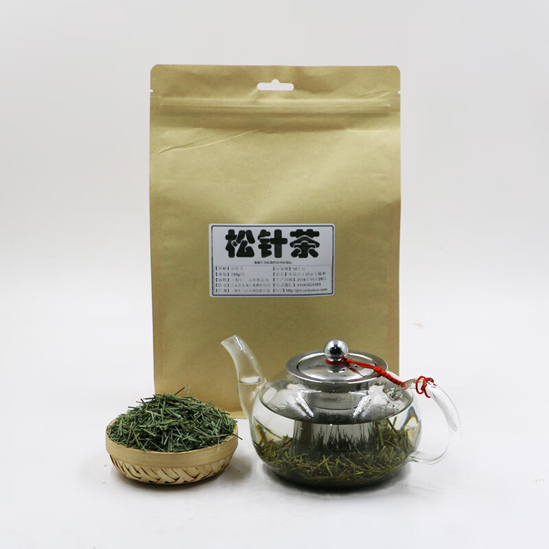 长白山松针茶叶特级马尾松针茶新鲜红松针五针全松茶500g