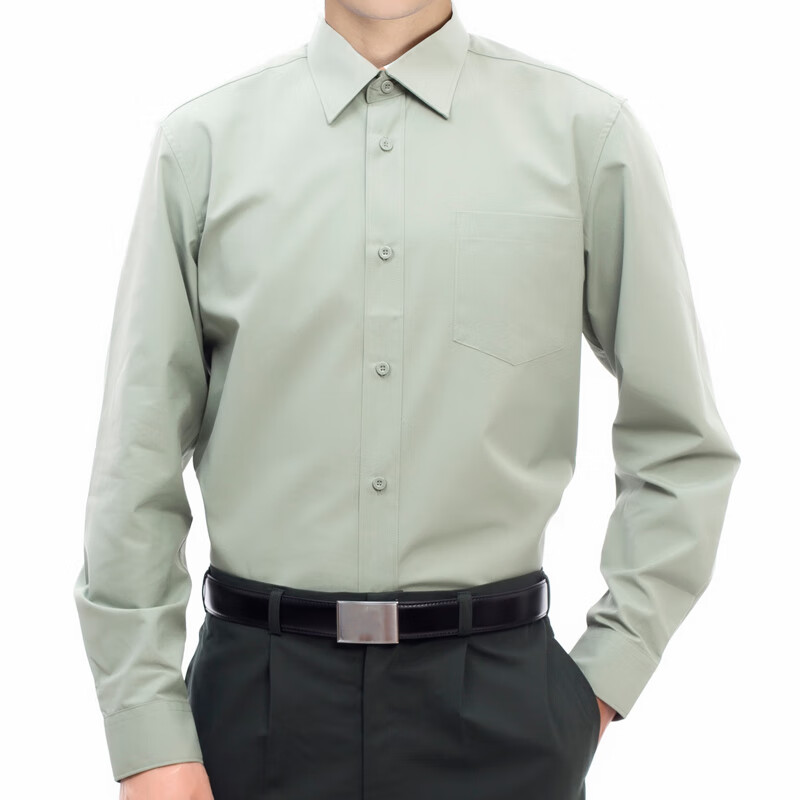 《2022新款常服 新款四季军绿演出春秋夏季常服内衬长衬衣橄榄绿男款