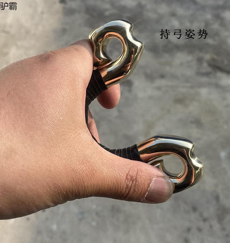 驴霸传统冷弯弹弓黄铜战魂一把抓左右手弓不锈钢304钛合金手工定做