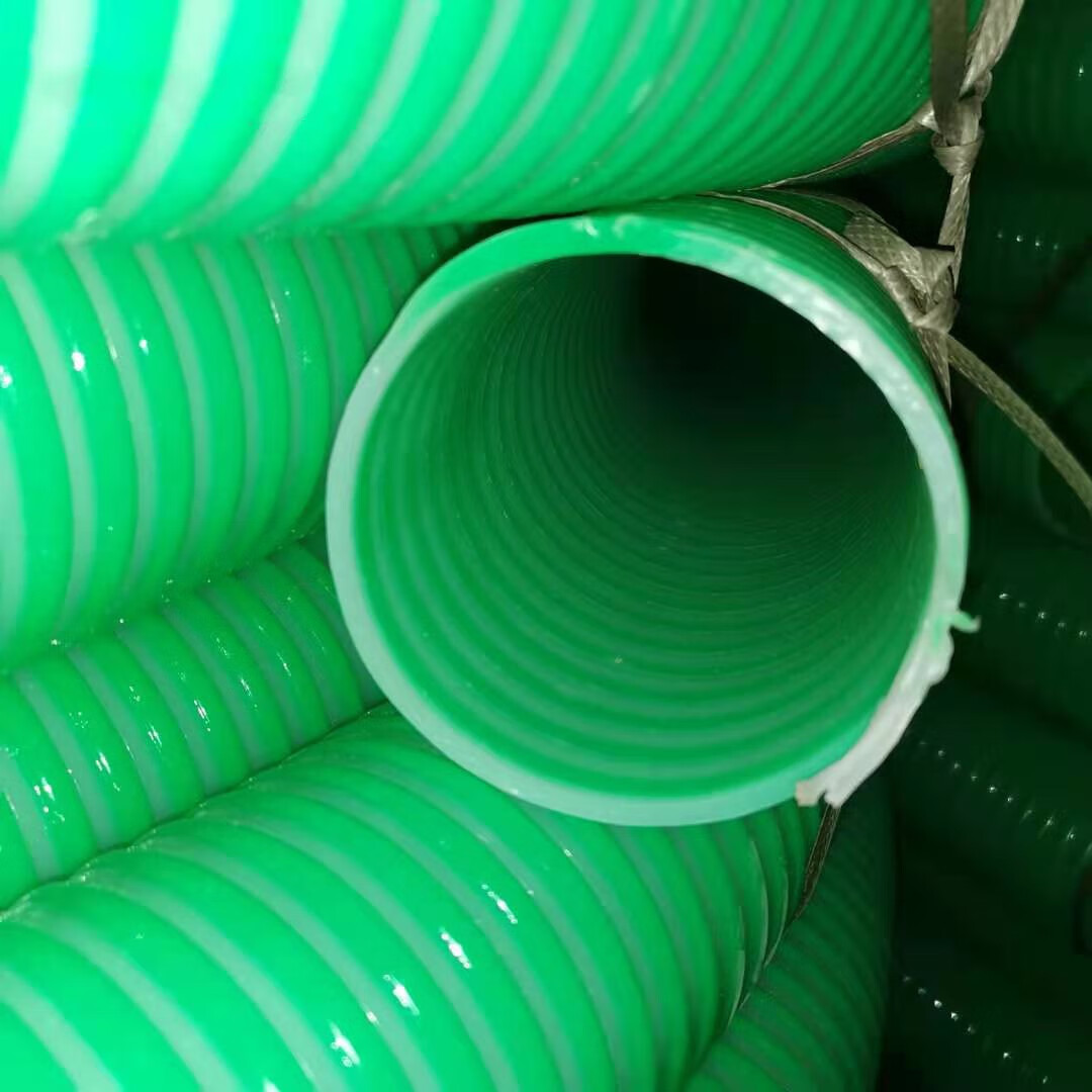 加厚4寸吸粪车管子四季通用各种型号齐全复合绿色吸污抽粪管 4寸变3寸