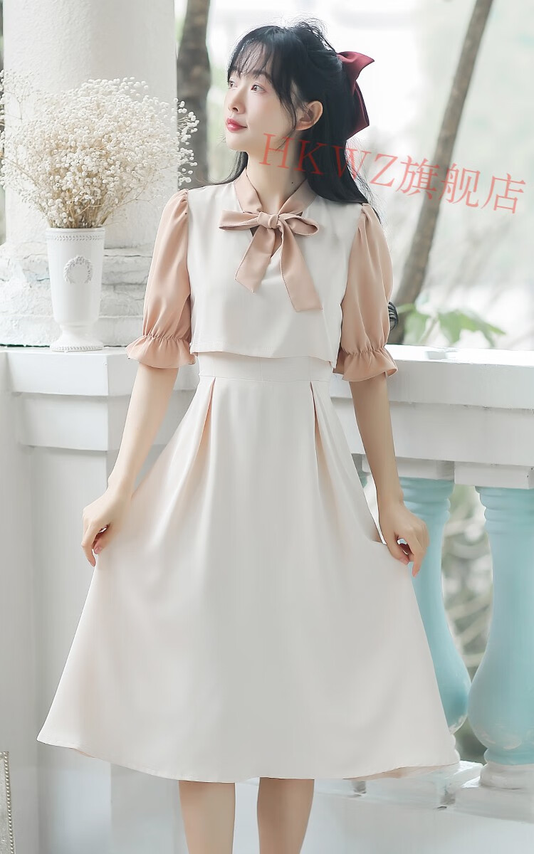 女生大学生法式甜美连衣裙莲依群子女装夏季2021新款超仙女裙子初恋