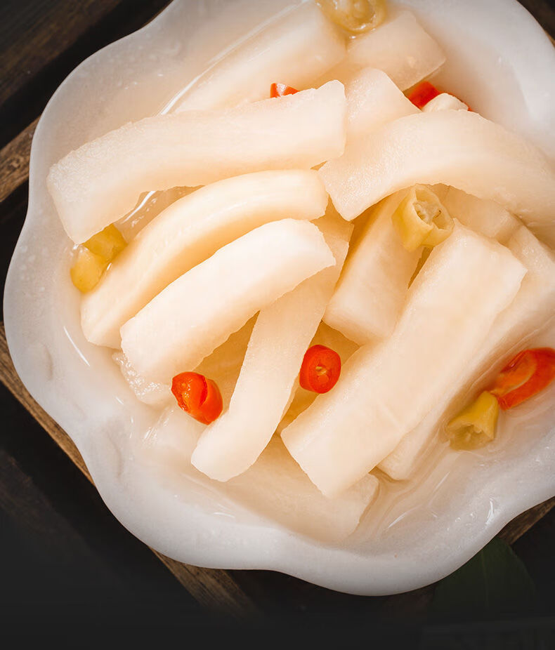 四川特产泡菜泡萝卜下饭菜农家自制酸萝卜条腌菜带母水坛装800g 口味