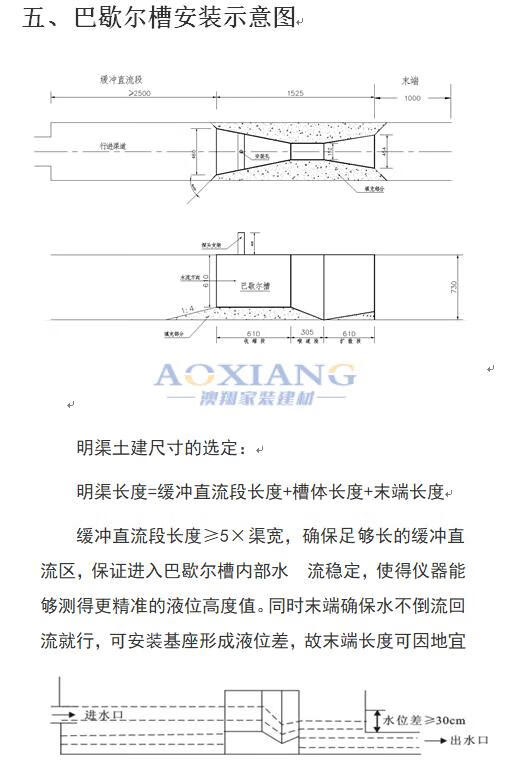 巴氏计量槽工作原理图片