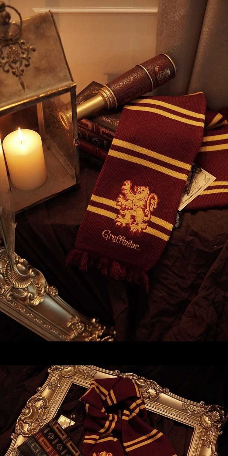 学生学院风可爱百哈利搭舒适针织流苏围巾女赫奇帕奇围巾刺绣长流苏