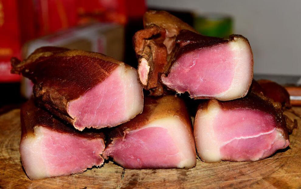 重庆四川开县特产风干高山土粮食猪腊肥肠柏树丫熏腊肥肠250克风干腊