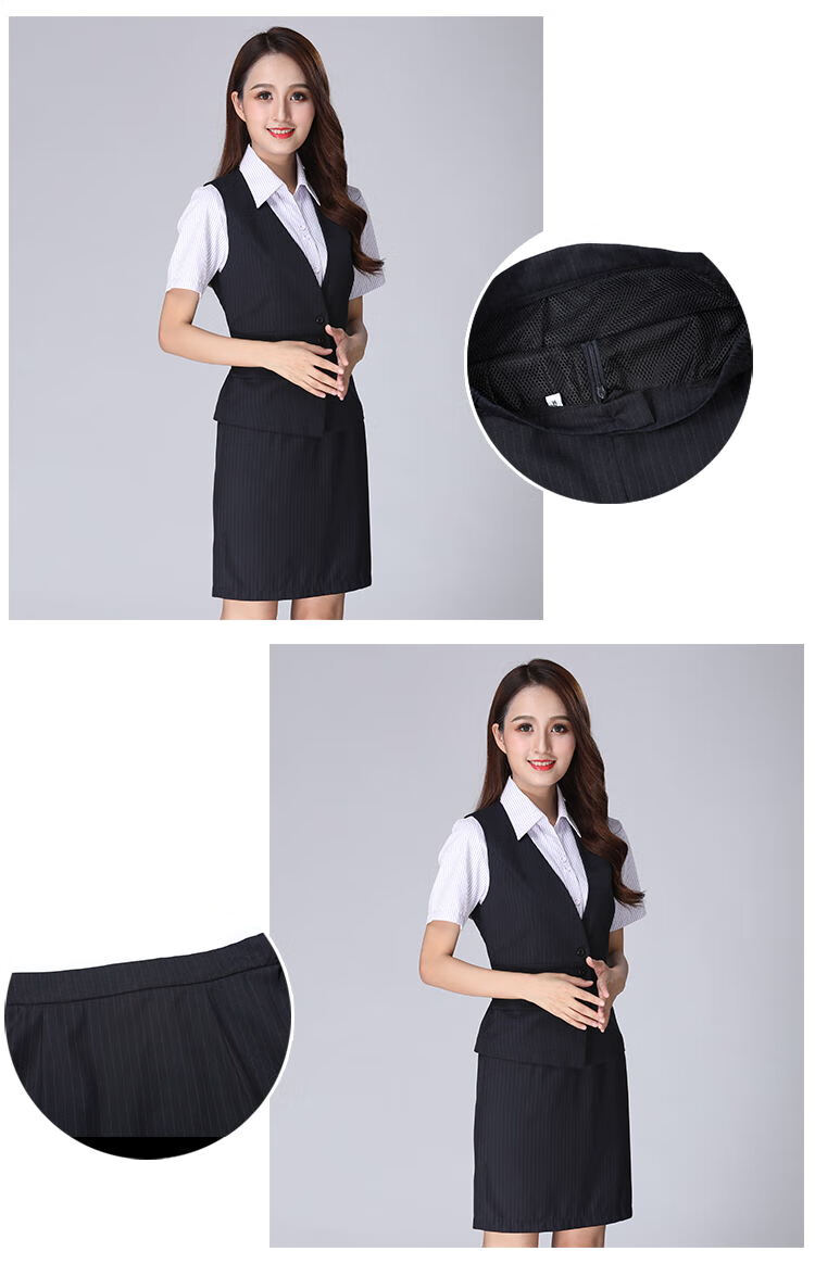 光大银行行服工作服中国衬衫女长半银行ol紫色条纹职业装紫色条纹长