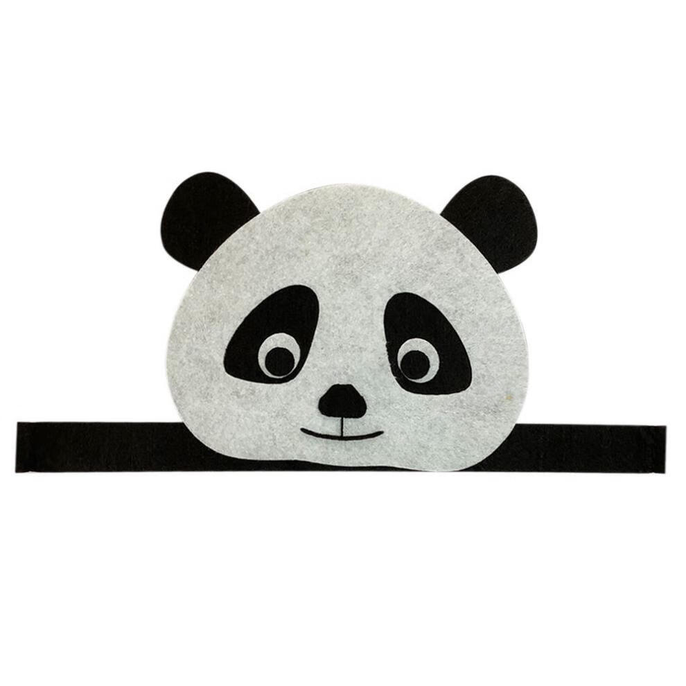 儿童老虎头饰手工儿童动物狐狸猴子熊猫兔子鹿大象老虎幼儿园绘本表演