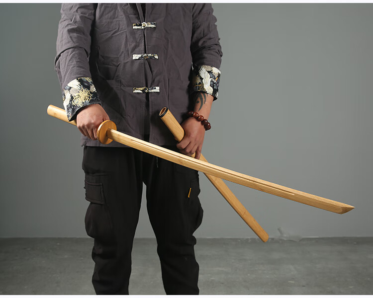 姿夏 竹木刀剑道实木质刀武术训练习居合道日本刃cos动漫竹制健身zx