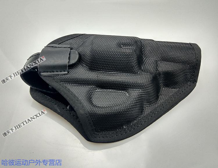 cs军迷配件通用左轮枪套zp5转轮皮套腰部牛皮套牛津布05式快拨枪套