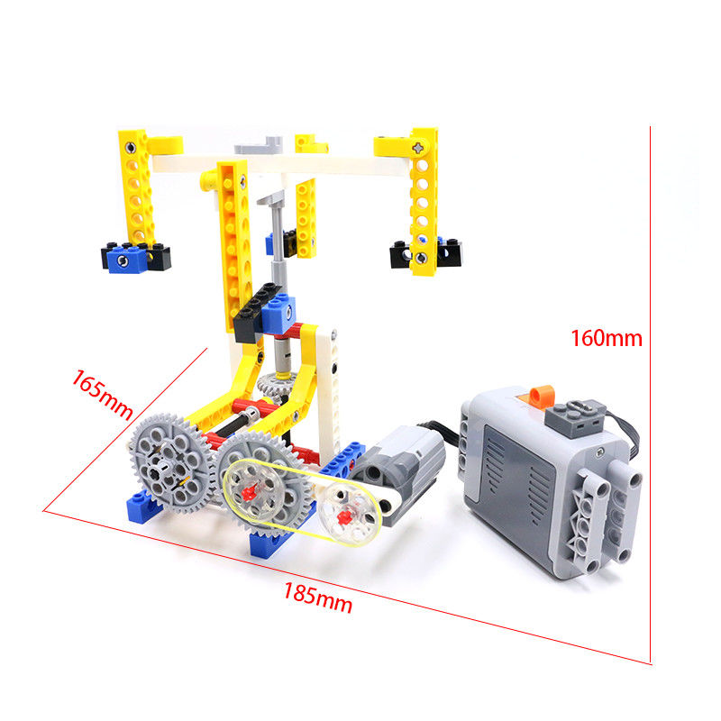 小卡百变积木教具套装机器人积木科学技术动力机械组儿童玩具743手提