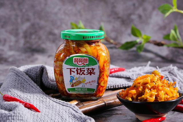 4瓶装下饭菜外婆菜酸菜咸菜餐餐想榨菜炸菜丝开味小菜300g*4 下饭菜*4