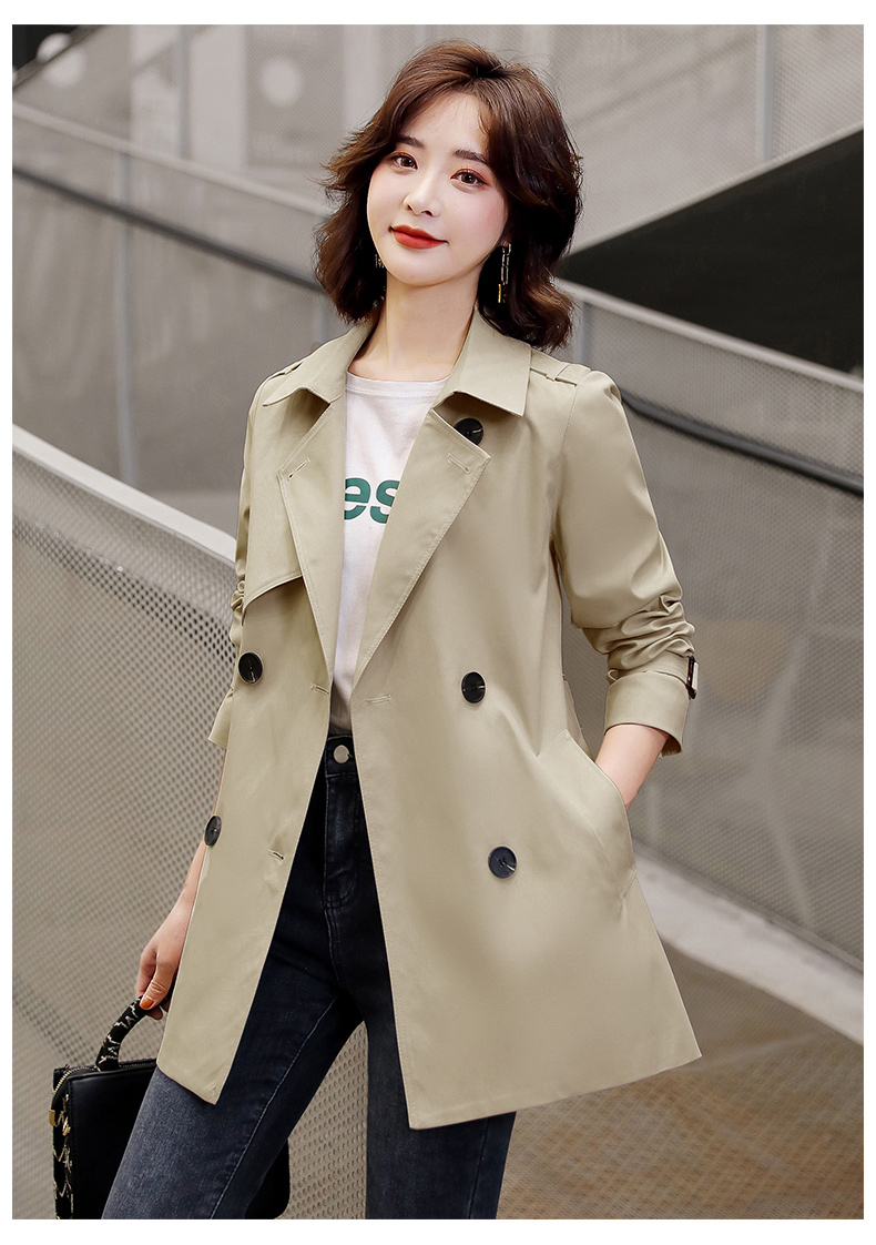 kesimiao轻奢品牌女装短款风衣外套女春款女装年早春新款小个子气质