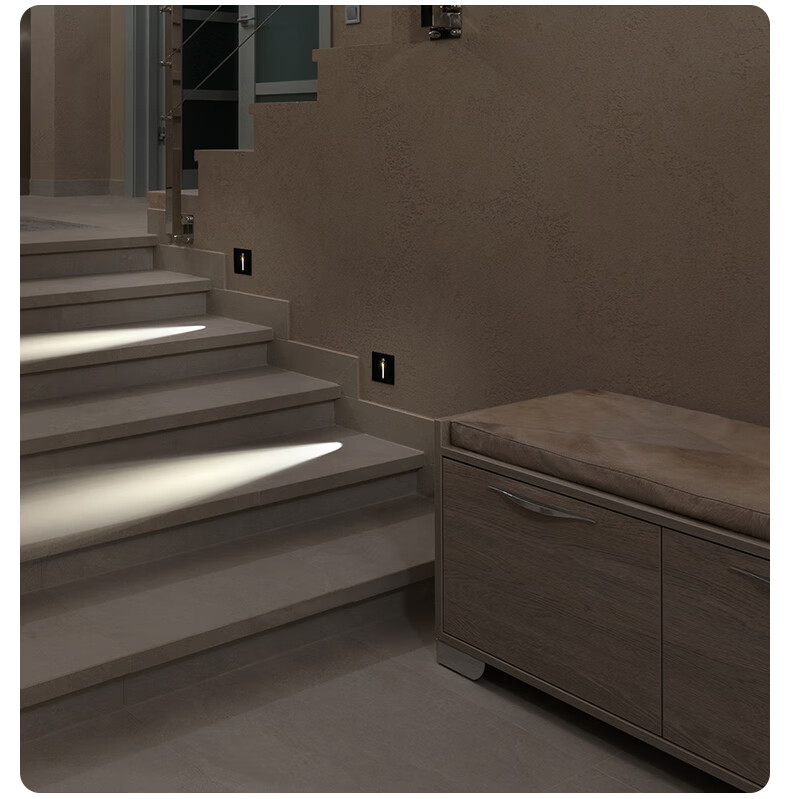 台阶踏步灯酒店室内嵌入式人体感应地脚灯df016中性光人体感应光控