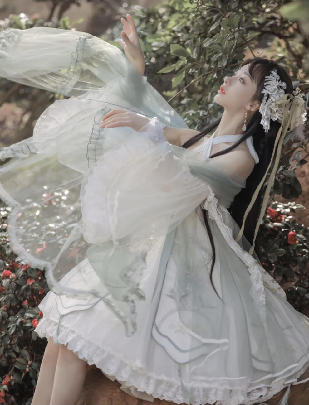 萝莉塔连衣裙中国风洛丽塔连衣裙独角兽之师lolita中国风jsk挂脖古风