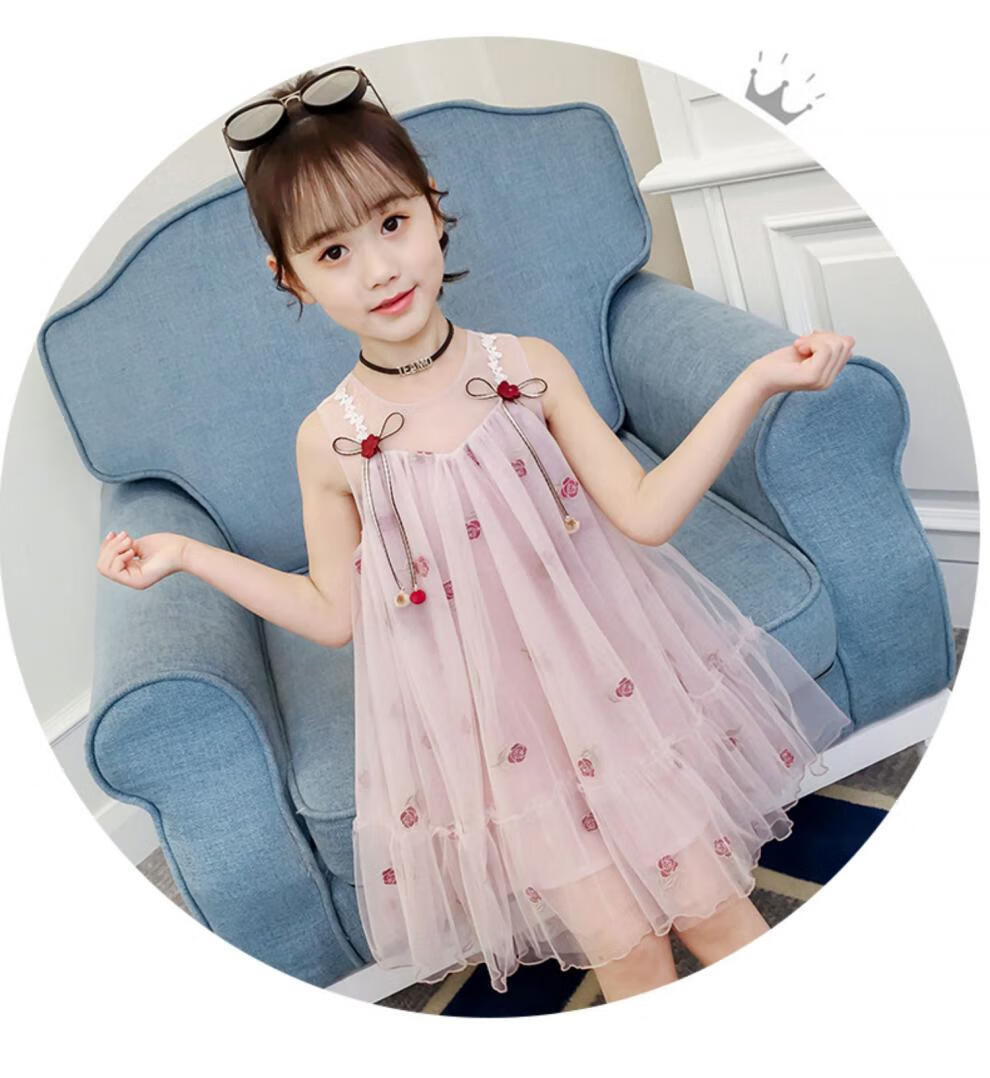 3儿童4女童连衣裙5夏装2021夏季新款公主裙子小孩韩版洋气6岁女孩