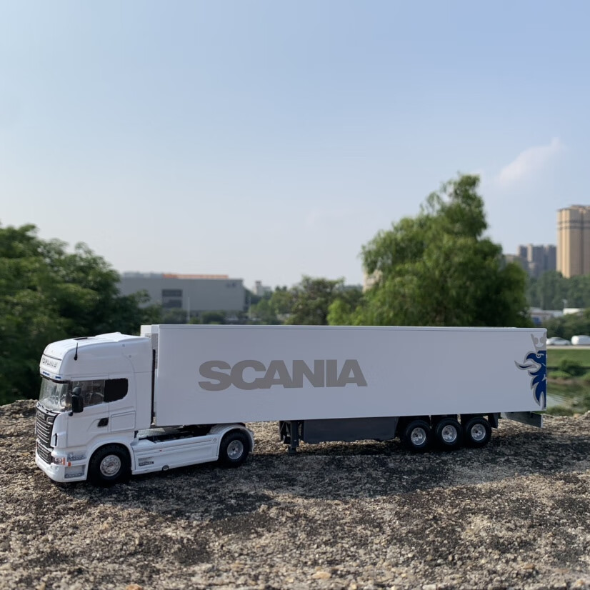 1:50斯堪尼亚重型半挂车合金货车模型摆件定制 型摆件定制【图片 价格