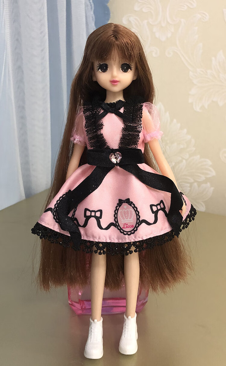 licca丽佳小布娃娃衣服裙子可儿娃娃小礼裙连衣裙休闲时装清乳白色