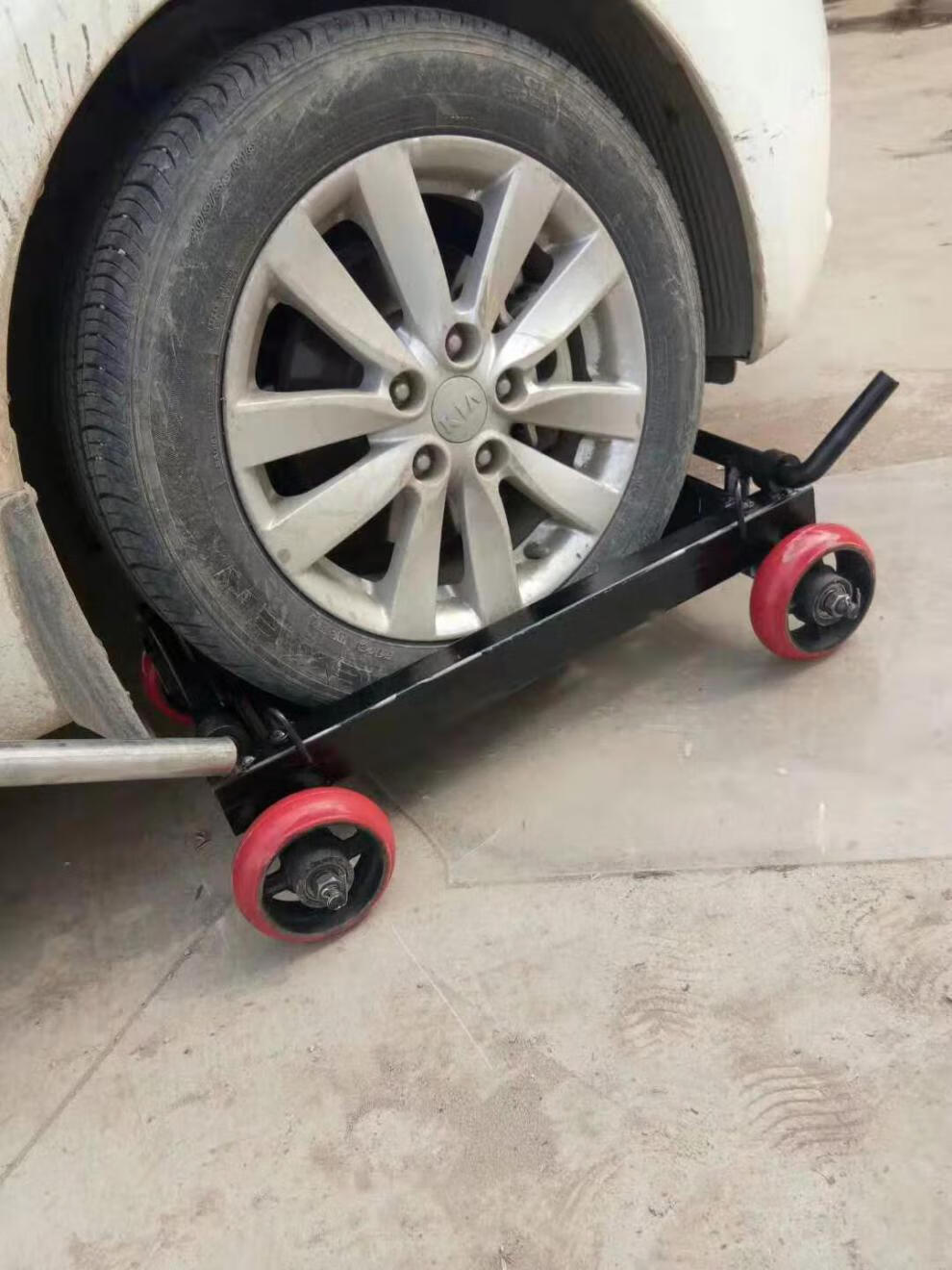 汽车移车器清障车辅助轮救援拖车小轮子手动移车器粤海辅助轮白色橡胶